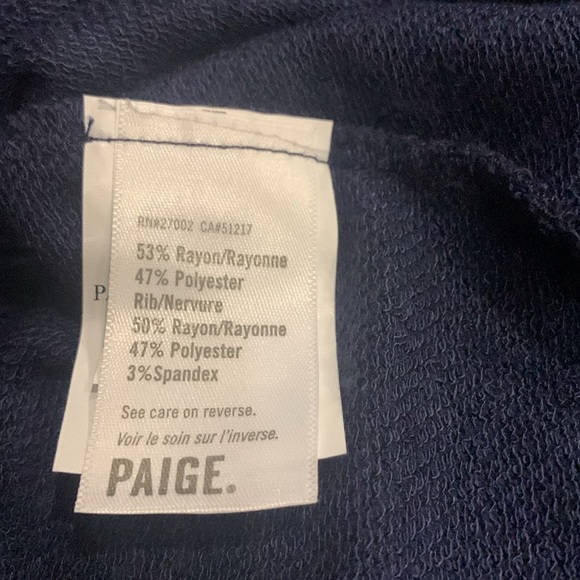 NWOT Paige Brielle Navy Drawstring Waist T-Shirt Dress Size X-Large - Picture 13 of 14